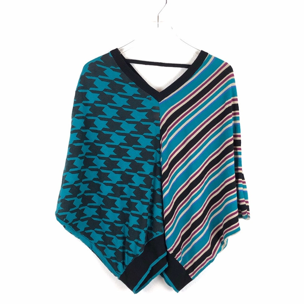 Only Collection Teal & Black Batwing Sweater